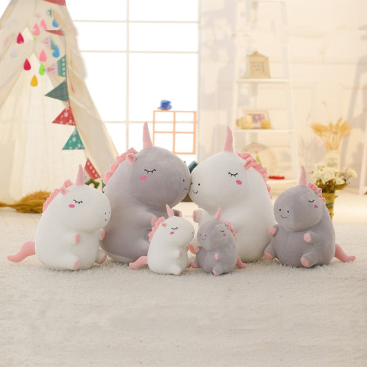 Kawaii Cute Chubby Unicorn Animal Plush Stuffed Toy