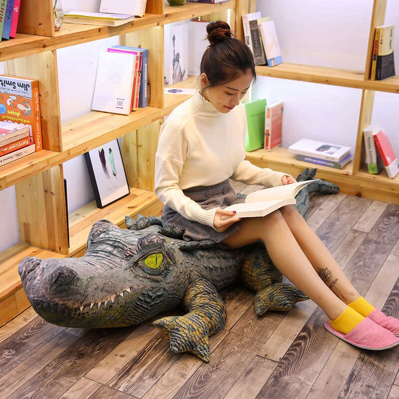Giant Crocodile Reptile Realistic Animal Stuffed Plush Toy