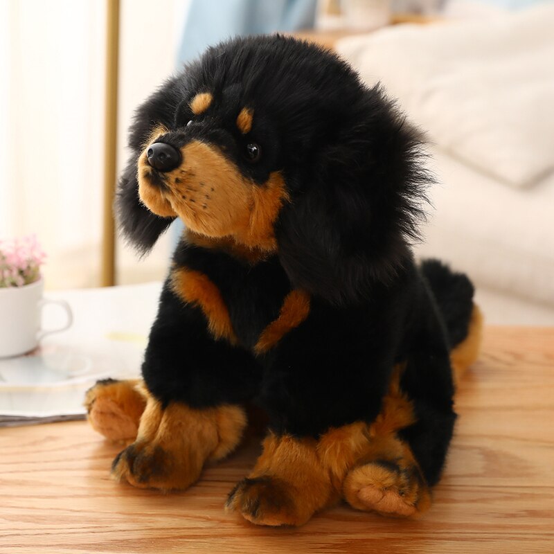 Kawaii Cute Tibetan Mastiff Dog Realistic Animal Plush Stuffed Toy