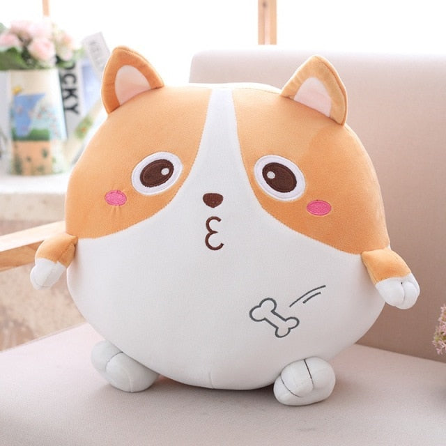 Kawaii Cute Cartoon Corgi Pillow Cushion Animal Plush Stuffed Toy