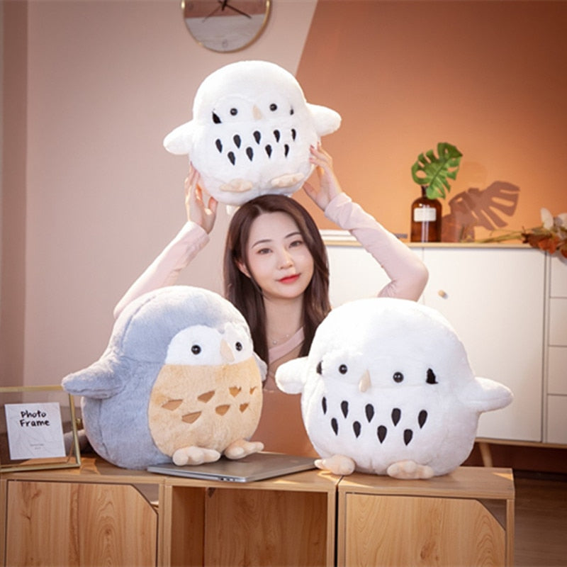 Kawaii Cute Chubby Owl Bird Stuffed Animal Plush Toy