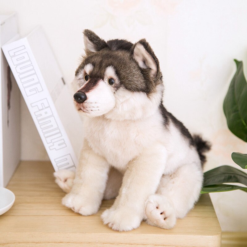 Grey Wolf Animal Plush Stuffed Toy