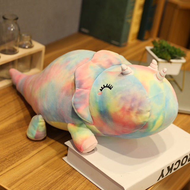 Colorful Triceratops Stuffed Dinosaur Plush Toy