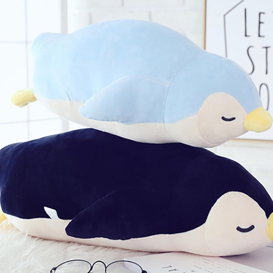 Kawaii Cute Large Sleeping Penguin Animal Stuffed Plush Toy