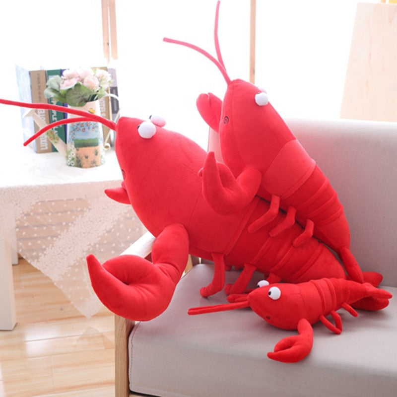 Kawaii Cute Cartoon Lobster Sea Animal Plush Stuffed Toy