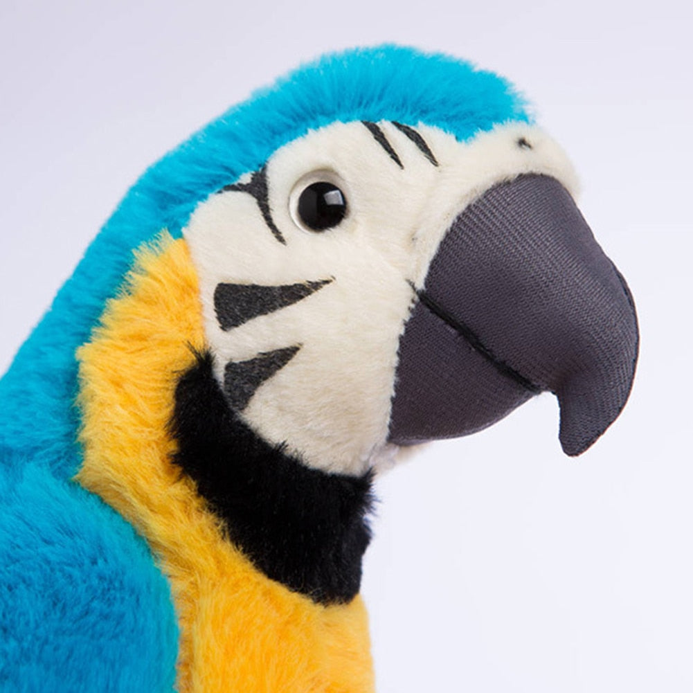 Kawaii Cute Parrot Macaw Cockatoo Bird Realistic Animal Plush Stuffed Toy