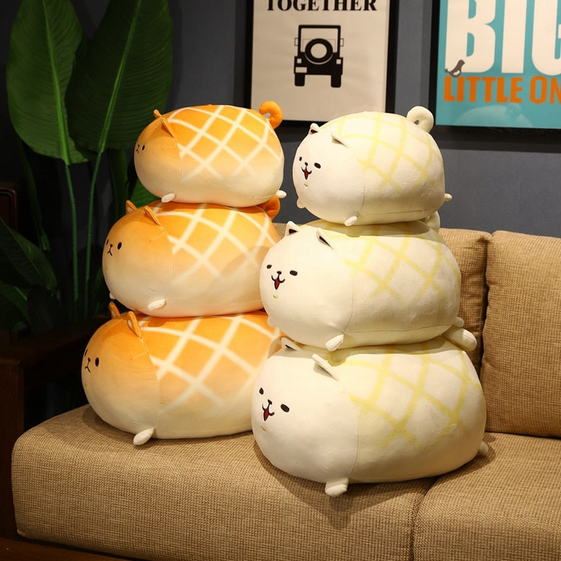 Kawaii Cute Shiba Inu Bread Loaf Ball Animal Plush Stuffed Toy