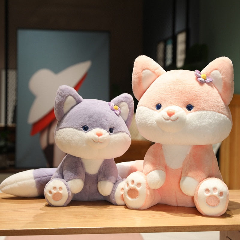 Pastel Fox Stuffed Animal Plush Toy