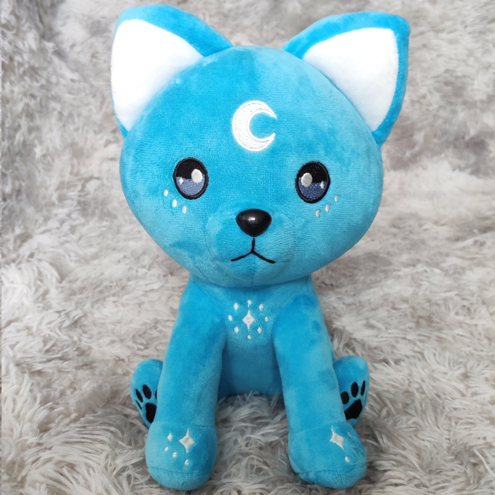 Kawaii Blue Moon Wolf Stuffed Plush Toys